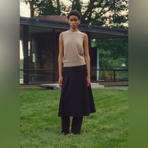 Aritzia Bare Cashmere Monogram Sweater Vest